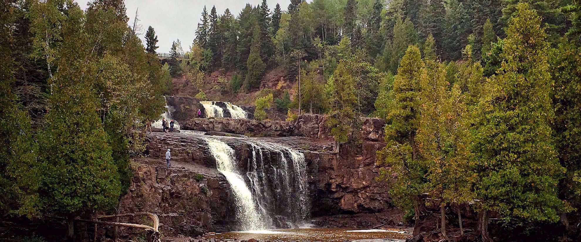 Waterfall on the superior hiking trail