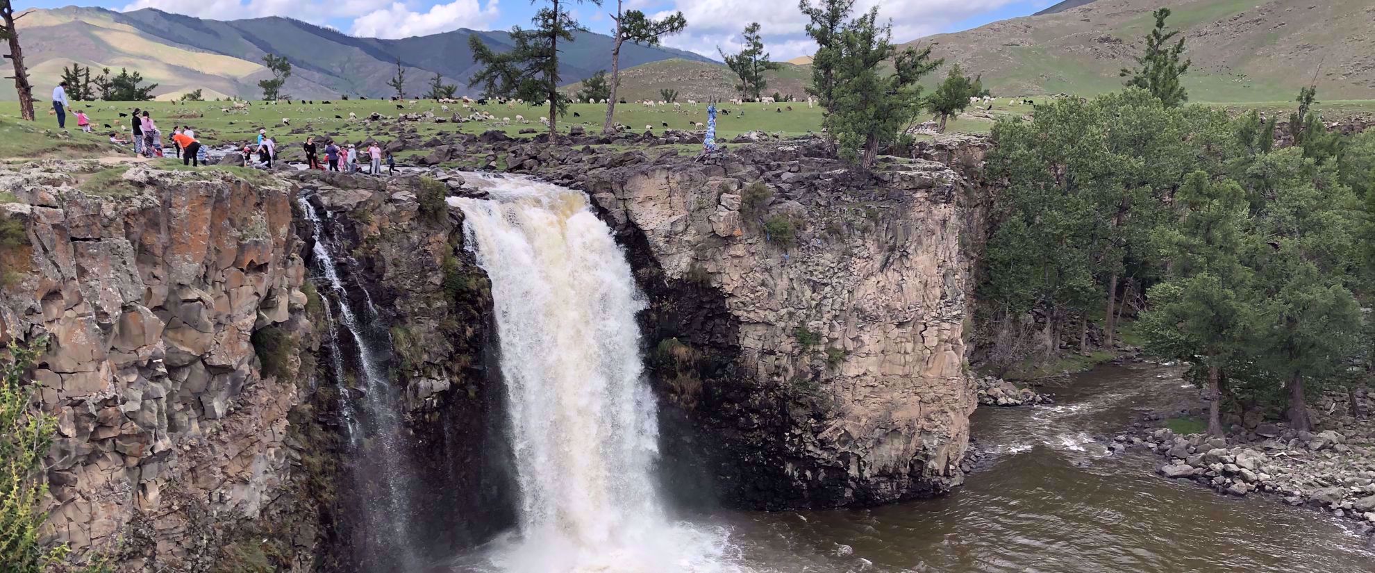 waterfall in mongolia