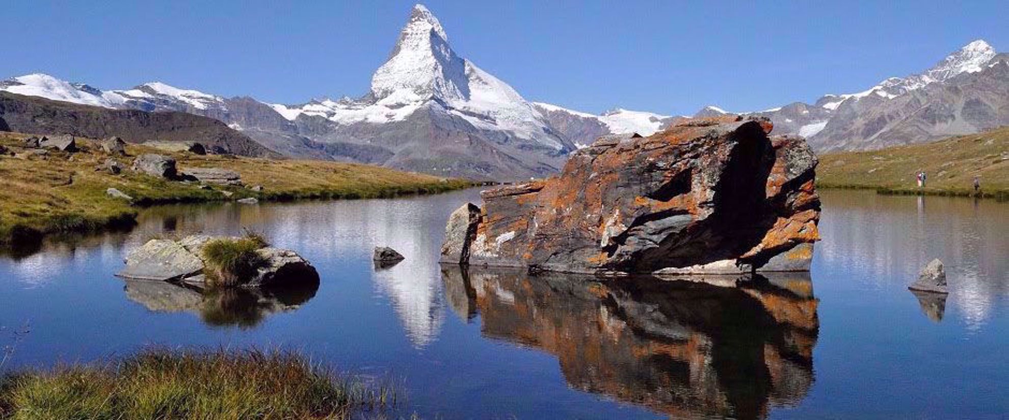 hiking in the swiss alps