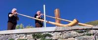 traditional swiss alphorn