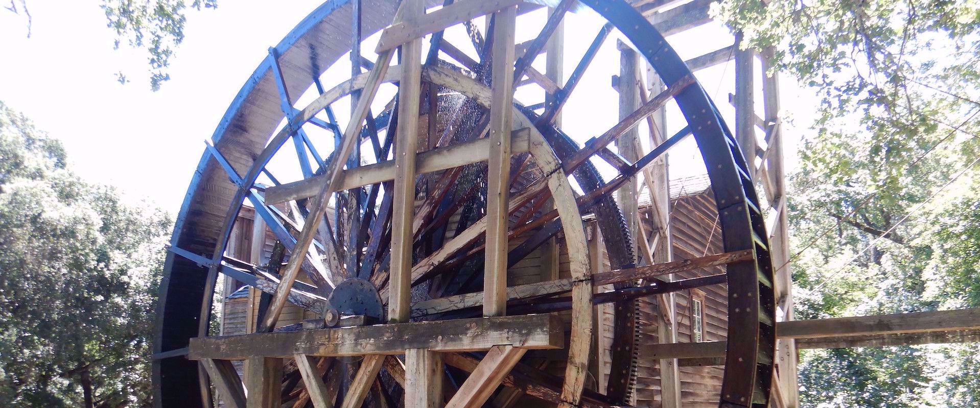 Water wheel in napa valley