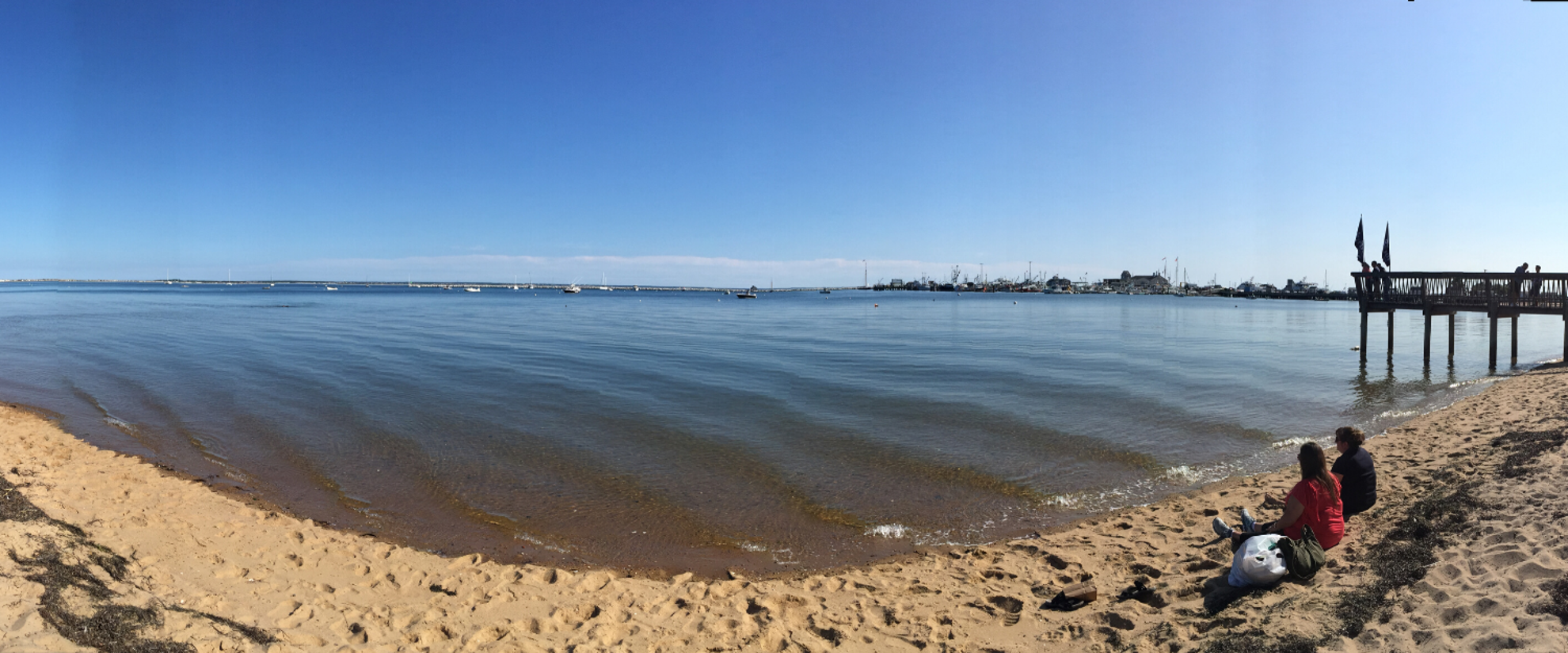 sitting on a beach on cape cod