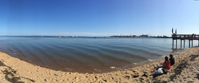 sitting on a beach on cape cod