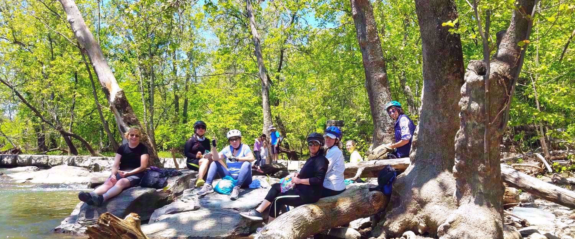 lunch by the Shenandoah River