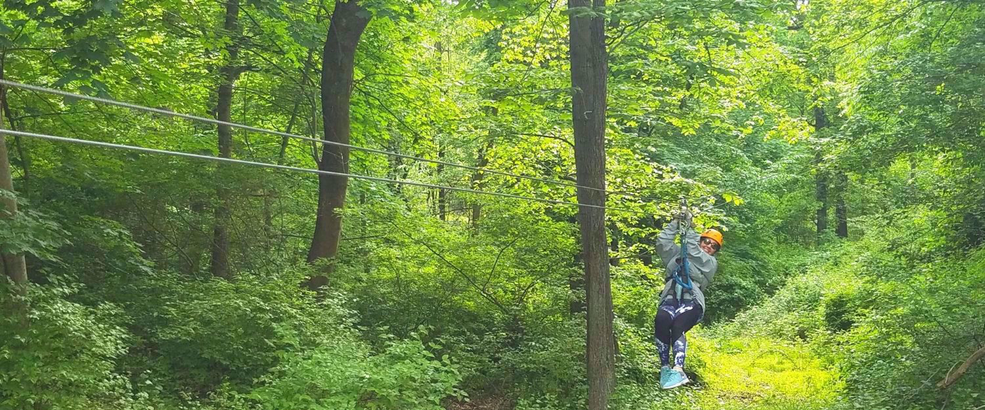 ziplining on harpers ferry holiday