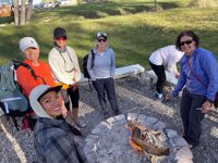 Zion National Park bonfire womens group travel