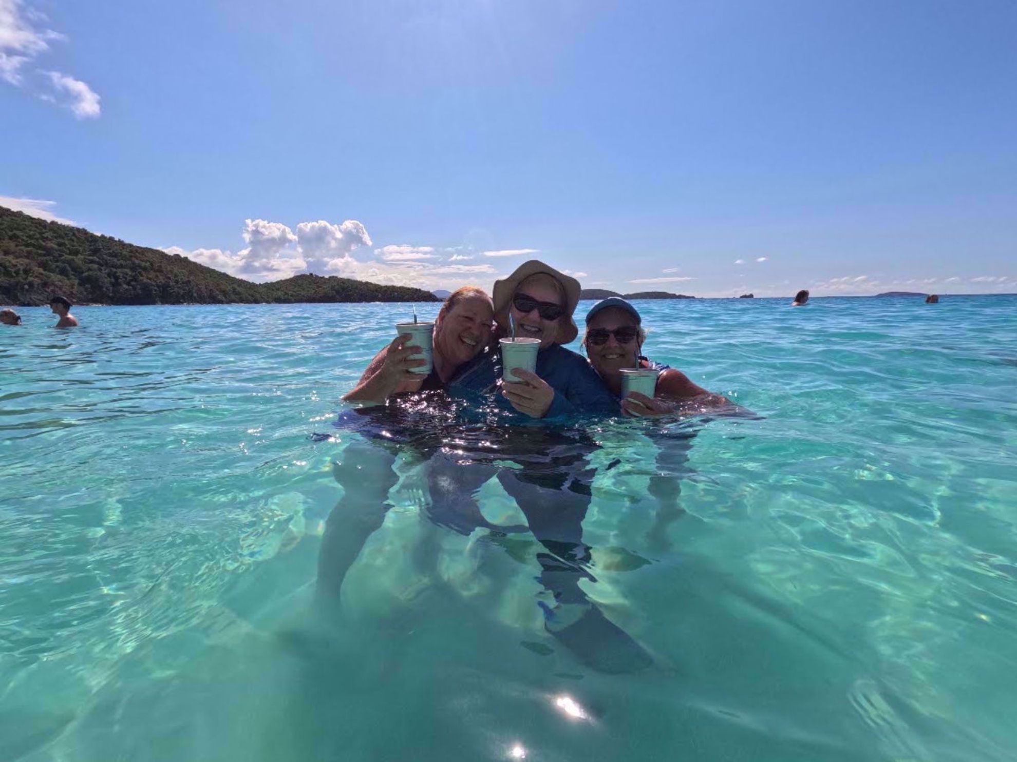 St John, U.S.Virgin Islands Swimming in Blue Water