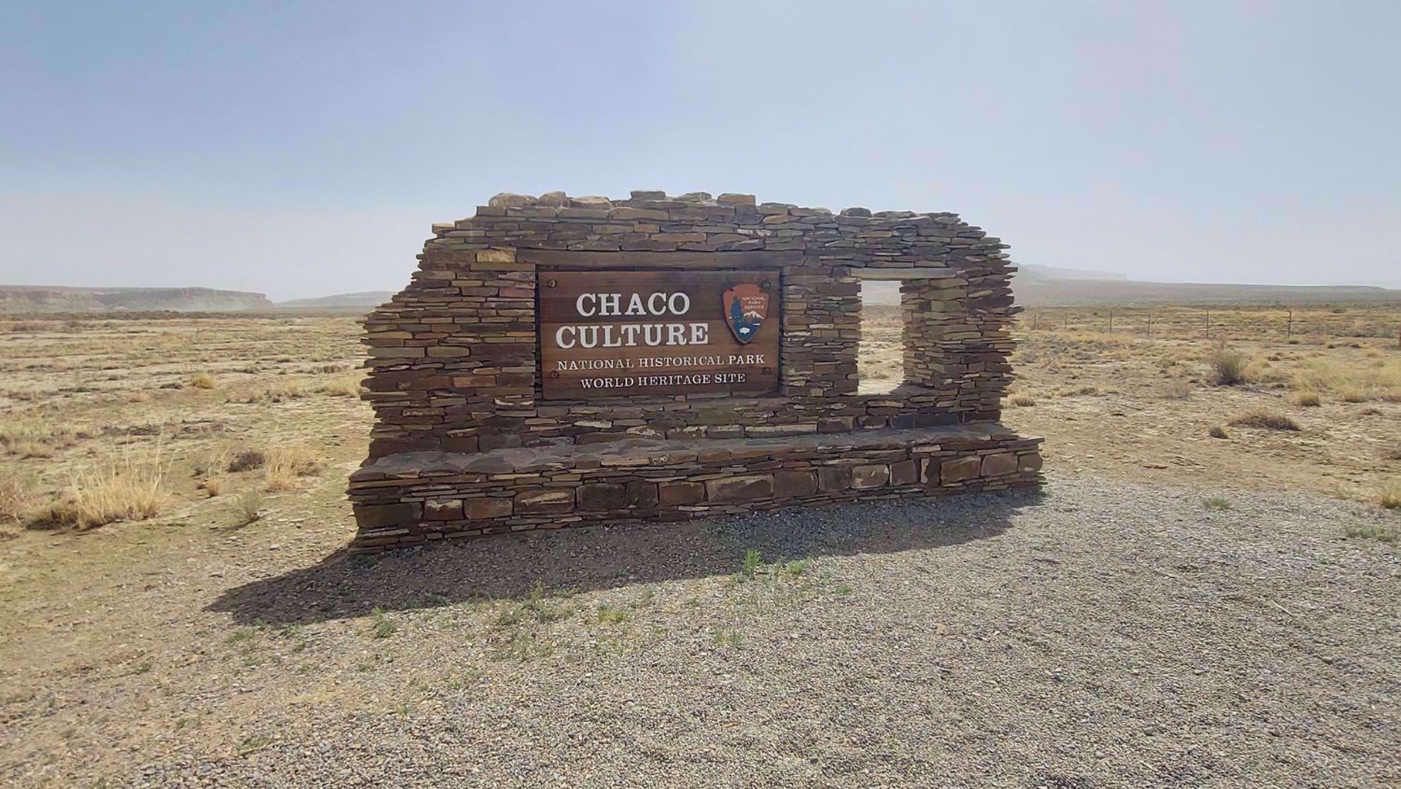 New Mexico Historic Chaco Canyon National Monument Sign