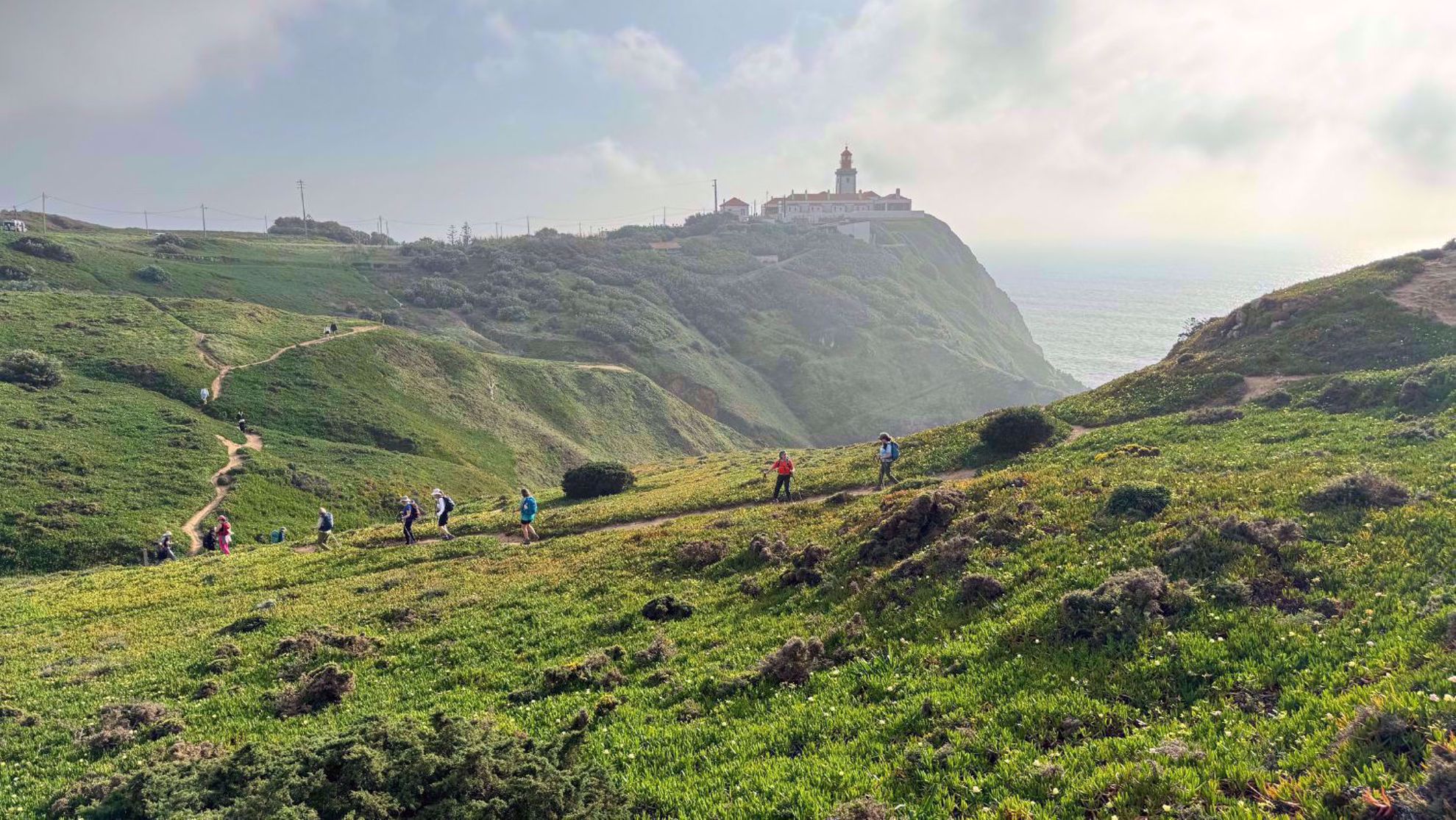 Portugal Lush Green Womens Hiking Along the Coast